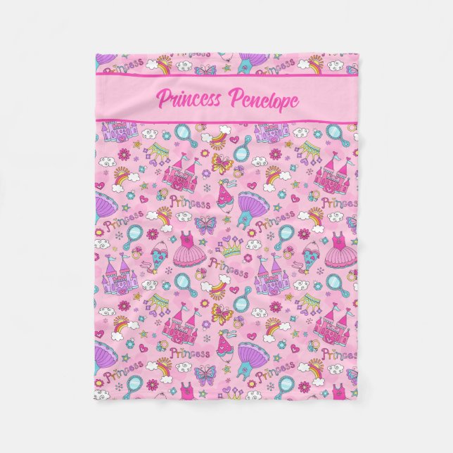 Couverture Polaire Princesse de conte de fées (Devant)