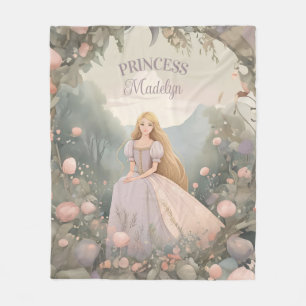 Couverture Polaire Princesse Enchantée Rapunzel