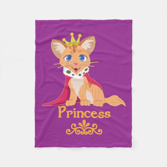 Couverture Polaire Princesse Kitten (Devant)