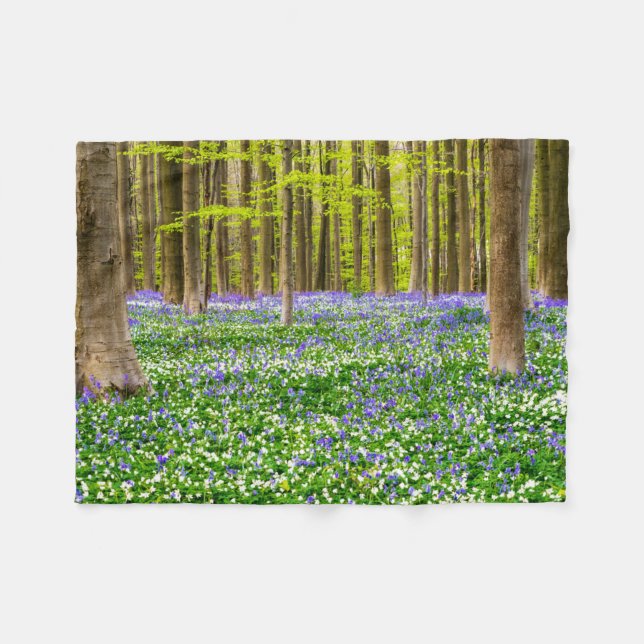 Couverture Polaire Printemps dans la Forêt Bleue (Devant (Horizontal))