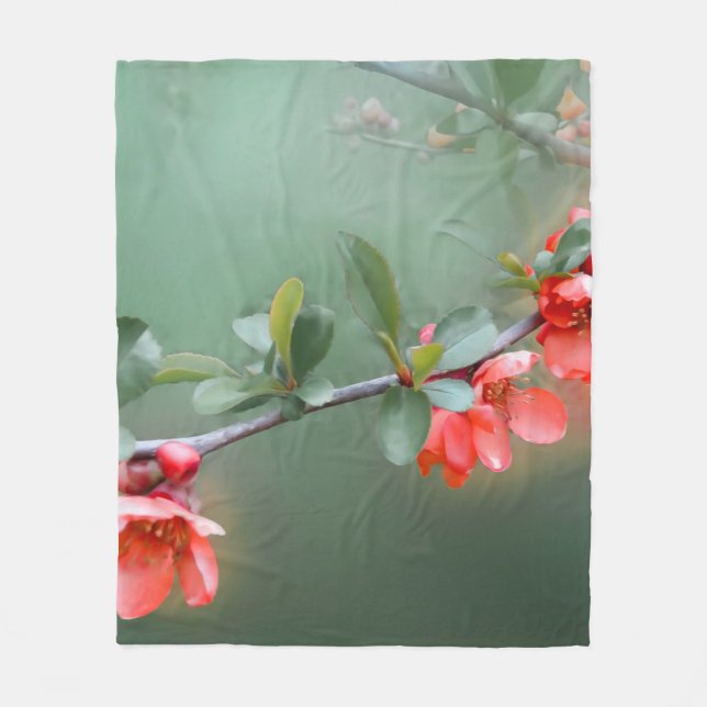 Couverture Polaire Printemps des fleurs de fleurs de cocotte (Devant)