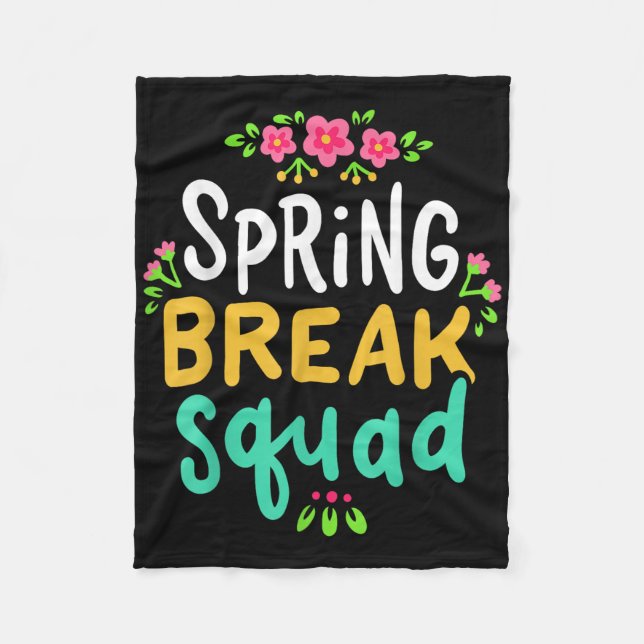 Couverture Polaire Printemps Pause Professeur Étudiant Vacances d'été (Devant)