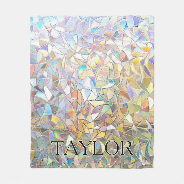 Couverture Polaire Prismatic Stained Glass Effect - Rainbow Prismatic (Devant)