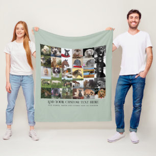 Couverture Polaire Prix les plus bas ! 35 PHOTOS Collage Texte person