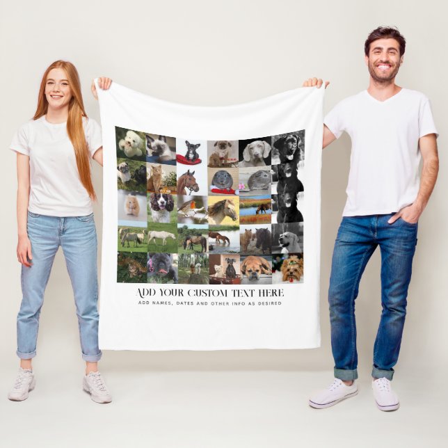 Couverture Polaire Prix les plus bas ! 35 x Collage de photos et text (En situation)