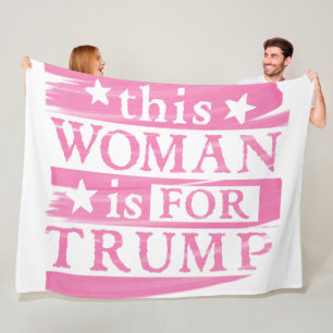 Couverture Polaire pro Trump - cette femme est pour Trump PINK
