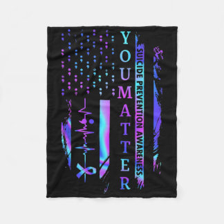 Couverture Polaire Problème Tie Dye Prévention Suicide Sensibilisatio