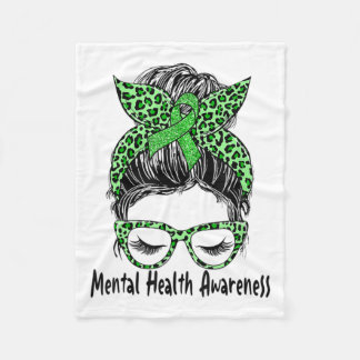 Couverture Polaire Problèmes de santé mentale Bun Sensibilisation à l