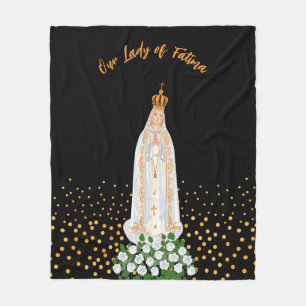 Couverture Polaire Procession de Notre-Dame de Fatima aux bougies