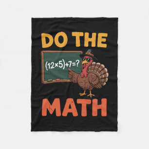 Couverture Polaire Prof de maths drôle Thanksgiving 67 Mème Faites la