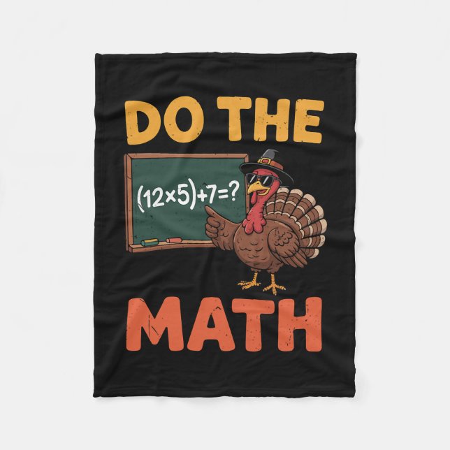 Couverture Polaire Prof de maths drôle Thanksgiving 67 Mème Faites la (Devant)