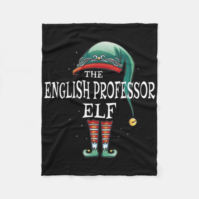 Couverture Polaire Professeur anglais Elf Job Christmas (Devant)
