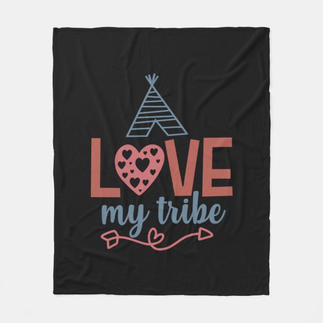 Couverture Polaire Professeur Art Love My Tribe (Devant)