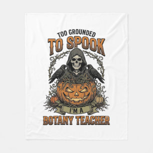 Couverture Polaire Professeur de botanique Halloween Gravure vintage 