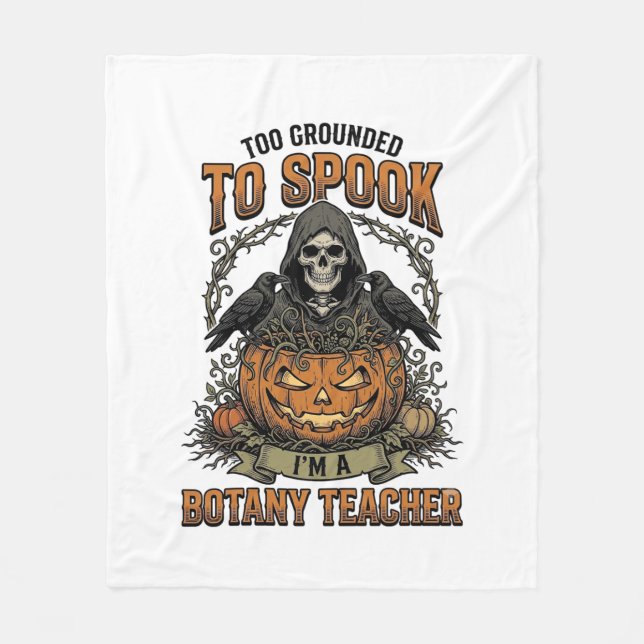 Couverture Polaire Professeur de botanique Halloween Gravure vintage  (Devant)