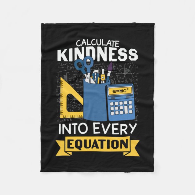 Couverture Polaire Professeur de mathématiques Calculer la gentilless (Devant)
