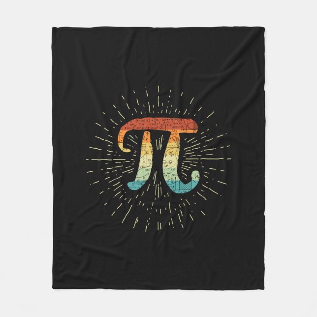 Couverture Polaire Professeur de mathématiques Cute Pi (Devant)