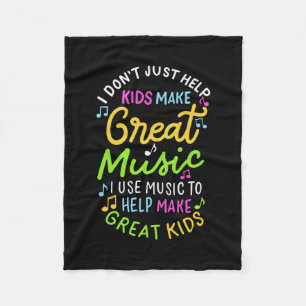 Couverture Polaire Professeur de musique - Aidez les enfants à faire 