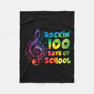 Couverture Polaire Professeur De Musique - rockin 100 Jours De Musiqu