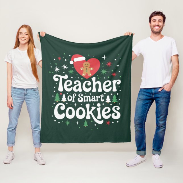 Couverture Polaire Professeur de Noël de Smart Cookies  (En situation)