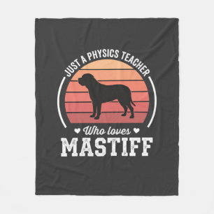 Couverture Polaire Professeur de physique Mastiff amateur de chiens