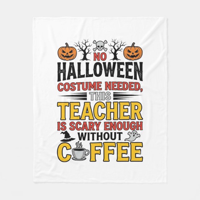 Couverture Polaire Professeur Halloween Pas de Costume Nécessaire Drô (Devant)