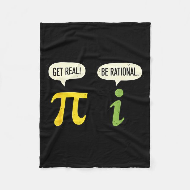 Couverture Polaire Professeur Math Pi Soyez Réel Soyez Rationnel Drôl (Devant)