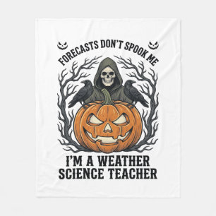 Couverture Polaire Professeur Météo Halloween Épouvantable Faucheur C