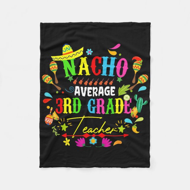 Couverture Polaire Professeur moyen de 3e année Nacho Mexique Cinco D (Devant)