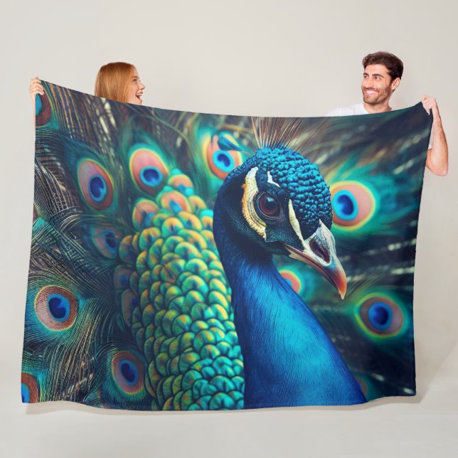 Couverture Polaire Profil Peacock (En situation)