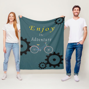 Couverture Polaire Profitez De L'Aventure Vélo - Vintage Amateur De V