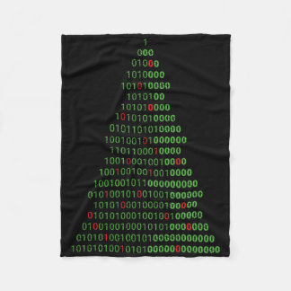 Couverture Polaire Programmeurs Informatiques Binary Christmas Tree E