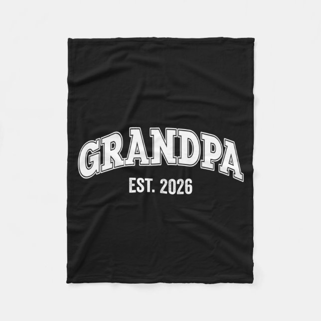 Couverture Polaire Promoted To Grandpa Est 2026 Soon To Be Grandpa Lo (Devant)