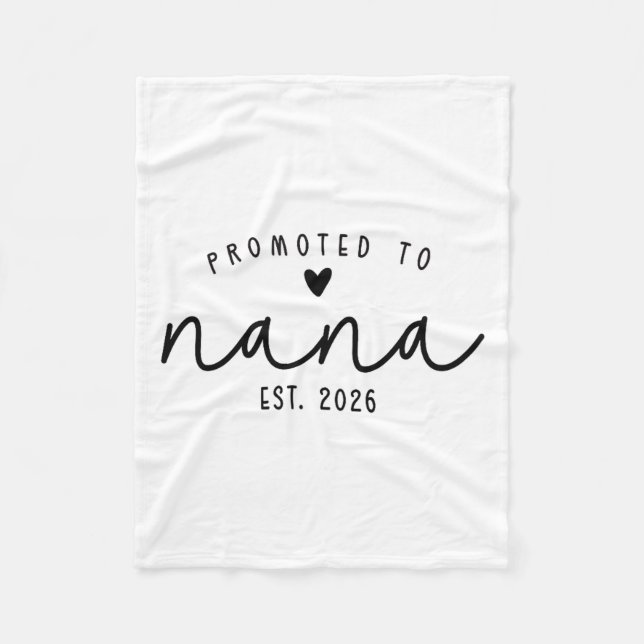 Couverture Polaire Promoted To Nana Est 2026 New Nana Mothers Day Wom (Devant)