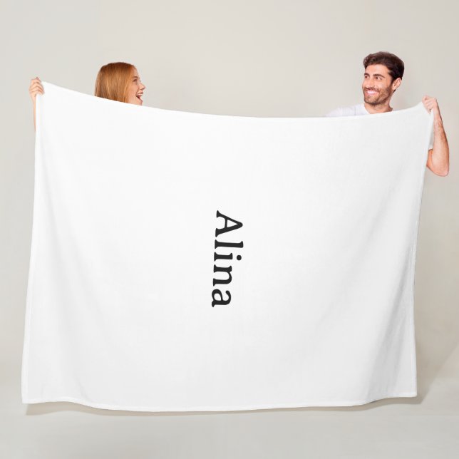 Couverture Polaire Promotion Simple de Marque 60" x 80" (En situation)