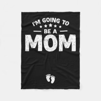 Couverture Polaire Promu À Maman Faire-part Bébé Je Vais Être