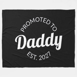 Couverture Polaire Promu Papa 2027 Futur Papa Cadeau Baby Shower Je
