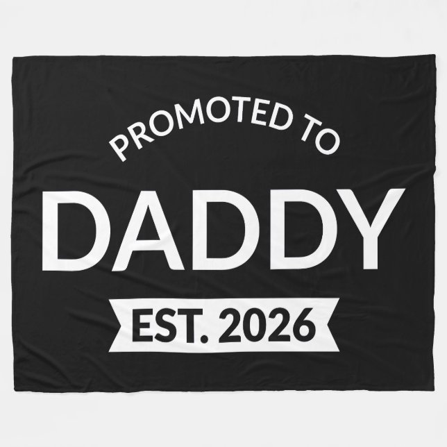 Couverture Polaire Promu Papa Prévu 2026 II (Devant (Horizontal))