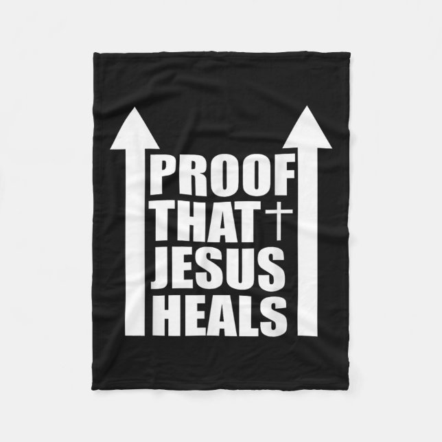 Couverture Polaire Proof That Jesus Heals - I Am Healed - Christian  (Devant)