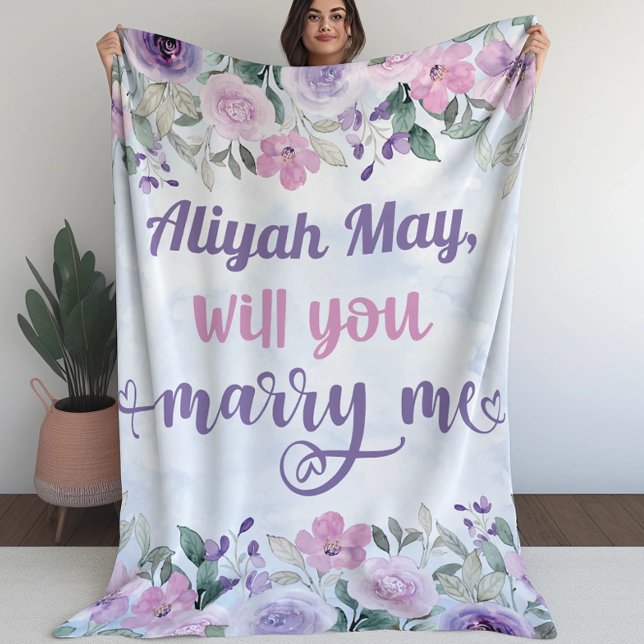 Couverture Polaire Proposition De Mariage - Voulez-Vous M'Épouser ? (Créateur téléchargé)