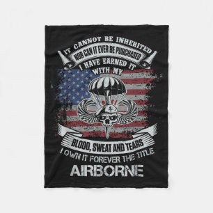 Couverture Polaire Propre Pour Toujours Le Titre Airborne Us Army Vét