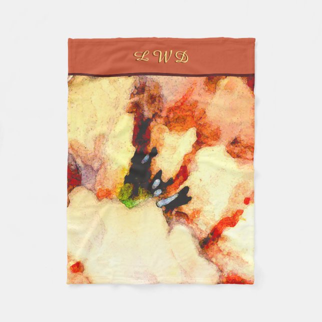 Couverture Polaire Prose Camellia - Sans Pros (Monogrammé) (Devant)