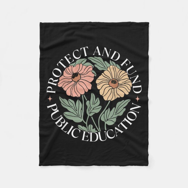 Couverture Polaire Protect And Fund Public Education Public Teachers  (Devant)