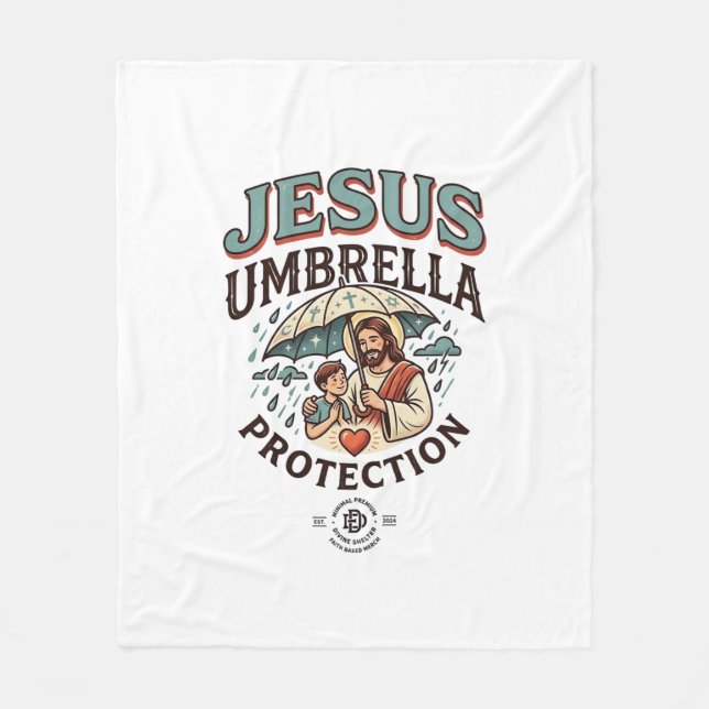 Couverture Polaire Protection de parapluie de Jésus Protection de par (Devant)