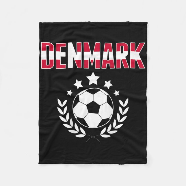 Couverture Polaire Proud Denmark Soccer Fans Jersey - Support Danish  (Devant)