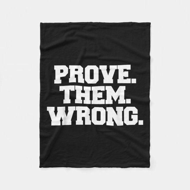 Couverture Polaire Prove Them Wrong Athlete Srt Gym Motivation  (Devant)
