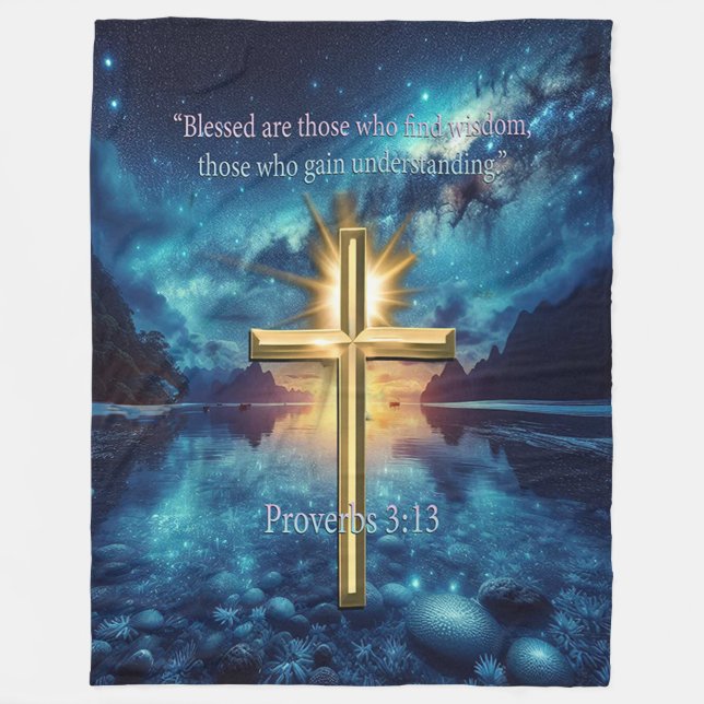 Couverture Polaire Proverbes 3:13 (Devant)
