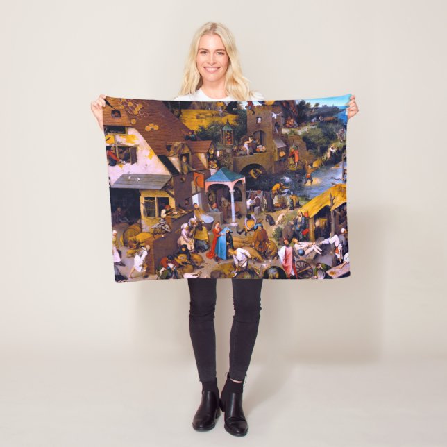 Couverture Polaire Proverbes du Néerlandais, Pieter Bruegel l'Ancien (En situation)