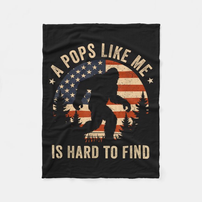 Couverture Polaire Ps Like Me Is Hard To Find Bigfoot Usa Flag Funny  (Devant)