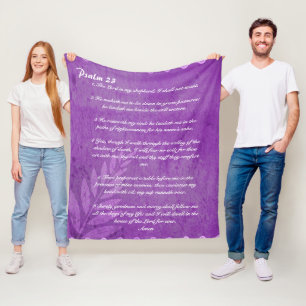 Couverture Polaire Psaume 23 Lilac polaire
